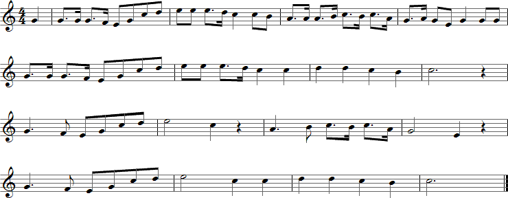 Battle Hymn of the Republic Sheet Music for Ocarina