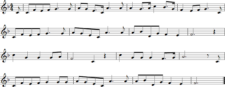 My Old Dog Tray Sheet Music for Ocarina